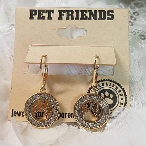 Brand New Pet Friends CZ Earrings - Picture 3 of 7